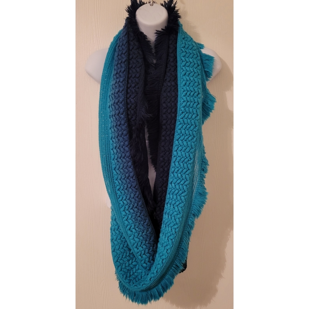 Blue ombre scarf. One size. Like brand new.